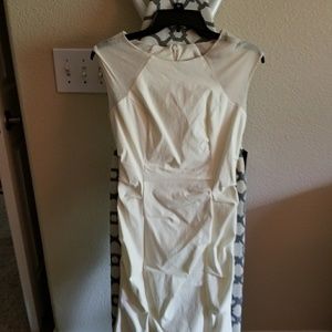 Off white fitted dress